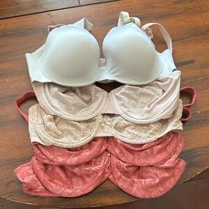 Soma,Wacoal,Bali Women's Bra Set - Cream, Tan, and Pink
